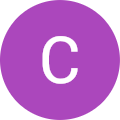 Purple circle with a white C in the middle